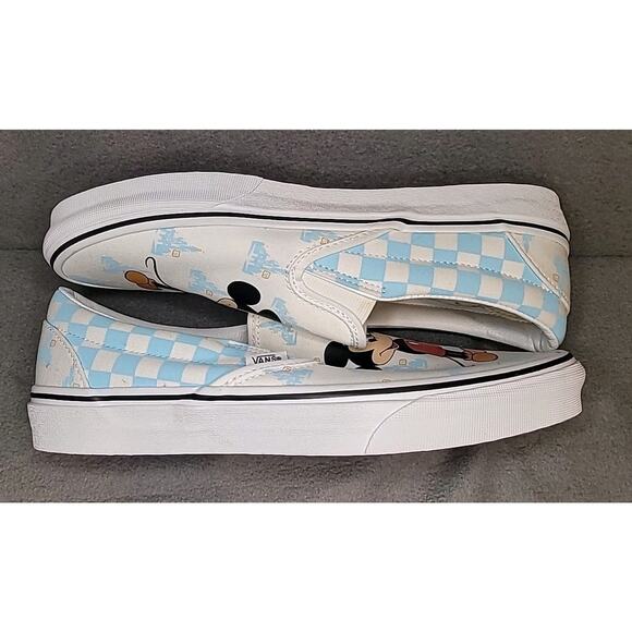 Vans x Disney World 50th Slip-On Shoes Mickey Mouse 10M/11.5W EUC Rare - Picture 6 of 11